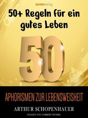 cover image of Aphorismen zur Lebensweisheit